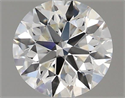 Natural Diamond 0.55 Carats, Round with Excellent Cut, I Color, VVS2 Clarity and Certified by GIA