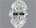 Natural Diamond 0.70 Carats, Oval with  Cut, H Color, VS1 Clarity and Certified by GIA