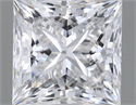 Natural Diamond 1.08 Carats, Princess with  Cut, E Color, VVS1 Clarity and Certified by GIA