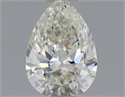Natural Diamond 0.50 Carats, Pear with  Cut, J Color, SI1 Clarity and Certified by GIA