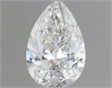 Natural Diamond 0.51 Carats, Pear with  Cut, G Color, VVS1 Clarity and Certified by GIA