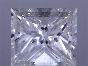 Picture of Natural Diamond 1.36 Carats, Princess with  Cut, J Color, SI2 Clarity and Certified by GIA