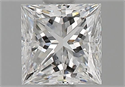 Natural Diamond 0.71 Carats, Princess with  Cut, F Color, VS1 Clarity and Certified by GIA
