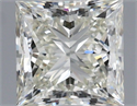 Natural Diamond 1.50 Carats, Princess with  Cut, J Color, VVS1 Clarity and Certified by IGI