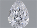 Diamante Natural 0.31 quilates, De pera , Color D, claridad VVS1 y certificado GIA