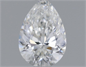 Natural Diamond 0.31 Carats, Pear with  Cut, G Color, IF Clarity and Certified by GIA