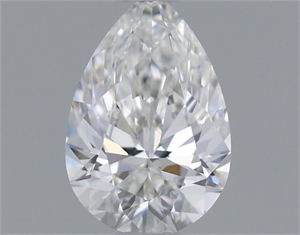 Picture of Natural Diamond 0.31 Carats, Pear with  Cut, G Color, IF Clarity and Certified by GIA