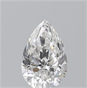 Diamante Natural 0.72 quilates, De pera , Color E, claridad VVS1 y certificado GIA