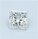 Diamante Natural 0.90 quilates, Princesa , Color F, claridad VS1 y certificado GIA