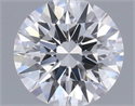 Natural Diamond 0.42 Carats, Round with Excellent Cut, E Color, IF Clarity and Certified by GIA