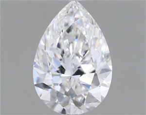 Picture of Natural Diamond 0.67 Carats, Pear with  Cut, E Color, SI1 Clarity and Certified by GIA