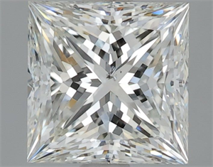 Foto Diamante Natural 2.12 quilates, Princesa , Color J, claridad SI2 y certificado GIA de
