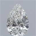 Natural Diamond 0.40 Carats, Pear with  Cut, G Color, VVS1 Clarity and Certified by GIA