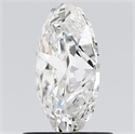 Natural Diamond 1.00 Carats, Oval with  Cut, F Color, VVS1 Clarity and Certified by GIA