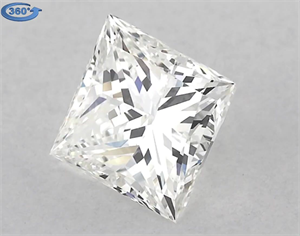 Picture of Natural Diamond 1.61 Carats, Princess with  Cut, H Color, VS1 Clarity and Certified by GIA