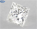 Natural Diamond 1.71 Carats, Princess with  Cut, I Color, VS1 Clarity and Certified by GIA