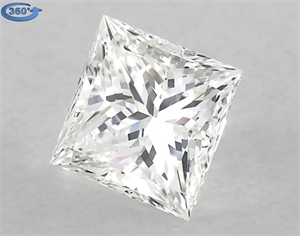 Picture of Natural Diamond 1.71 Carats, Princess with  Cut, I Color, VS1 Clarity and Certified by GIA