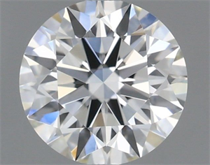 Picture of Natural Diamond 0.55 Carats, Round with Excellent Cut, J Color, VVS1 Clarity and Certified by GIA