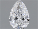 Natural Diamond 0.30 Carats, Pear with  Cut, D Color, VVS1 Clarity and Certified by GIA