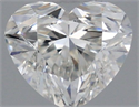 Natural Diamond 0.30 Carats, Heart with  Cut, H Color, VVS1 Clarity and Certified by GIA