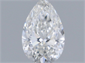 Diamante Natural 0.30 quilates, De pera , Color F, claridad VVS2 y certificado GIA
