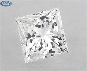 Picture of Natural Diamond 0.70 Carats, Princess with  Cut, D Color, VS1 Clarity and Certified by GIA
