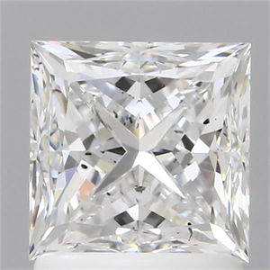 Foto Diamante Natural 1.70 quilates, Princesa , Color E, claridad SI1 y certificado GIA de