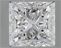 Natural Diamond 1.70 Carats, Princess with  Cut, E Color, VS1 Clarity and Certified by GIA