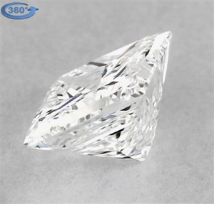 Picture of Natural Diamond 0.90 Carats, Princess with  Cut, F Color, VS2 Clarity and Certified by GIA