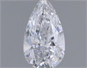 Natural Diamond 0.40 Carats, Pear with  Cut, D Color, VVS1 Clarity and Certified by GIA