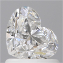 Diamante Natural 1.00 quilates, Corazón , Color E, claridad VVS1 y certificado GIA