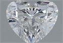 Natural Diamond 0.30 Carats, Heart with  Cut, D Color, SI1 Clarity and Certified by GIA