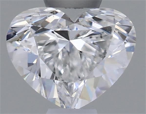 Picture of Natural Diamond 0.40 Carats, Heart with  Cut, D Color, SI1 Clarity and Certified by GIA