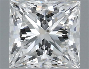 Picture of Natural Diamond 0.30 Carats, Princess with  Cut, G Color, SI1 Clarity and Certified by GIA