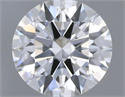 Natural Diamond 0.43 Carats, Round with Excellent Cut, F Color, VVS1 Clarity and Certified by GIA