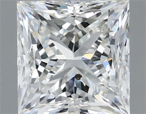 Foto Diamante Natural 1.00 quilates, Princesa , Color G, claridad SI1 y certificado HRD de