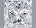 Natural Diamond 0.70 Carats, Princess with  Cut, I Color, SI1 Clarity and Certified by GIA