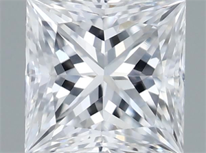 Foto Diamante Natural 0.40 quilates, Princesa , Color D, claridad VS2 y certificado GIA de