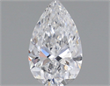 Natural Diamond 0.50 Carats, Pear with  Cut, D Color, VS2 Clarity and Certified by GIA