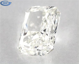 Picture of Natural Diamond 0.90 Carats, Radiant with  Cut, J Color, VS1 Clarity and Certified by GIA