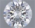 Natural Diamond 0.42 Carats, Round with Excellent Cut, D Color, VVS1 Clarity and Certified by GIA