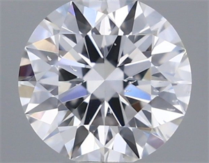 Picture of Natural Diamond 0.40 Carats, Round with Excellent Cut, D Color, SI2 Clarity and Certified by GIA