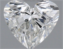 Natural Diamond 0.30 Carats, Heart with  Cut, I Color, SI1 Clarity and Certified by GIA