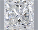 Natural Diamond 0.47 Carats, Princess with  Cut, I Color, VVS2 Clarity and Certified by GIA