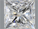 Natural Diamond 2.00 Carats, Princess with  Cut, I Color, VS1 Clarity and Certified by GIA