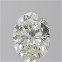 Natural Diamond 8.04 Carats, Oval with  Cut, I Color, SI1 Clarity and Certified by GIA