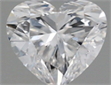 Natural Diamond 0.41 Carats, Heart with  Cut, D Color, SI1 Clarity and Certified by GIA