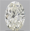 Natural Diamond 1.51 Carats, Oval with  Cut, K Color, VS2 Clarity and Certified by GIA