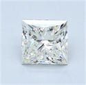Natural Diamond 2.01 Carats, Princess with  Cut, J Color, VS2 Clarity and Certified by GIA