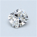 Natural Diamond 0.61 Carats, Cushion with  Cut, H Color, VS2 Clarity and Certified by GIA